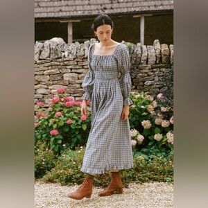 Christy Dawn Adelia NWOT Slate Gingham